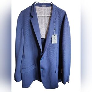 Madison Slim Fit Men’s Blue Blazer Jacket Size 50R New Whit Tags